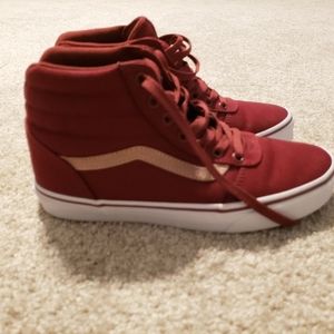 Women high top vans size 8